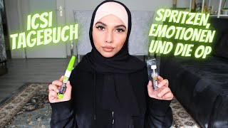 ICSI TAGEBUCH Hormone Spritzen Follikelpunktion Op  Kinderwunsch  SAIDA JAHED [upl. by Anivahs]