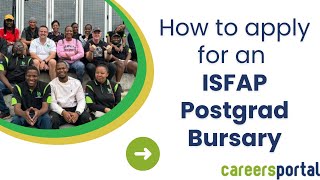 How To Apply For ISFAP Postgrad Bursary  Careers Portal x ISFAP [upl. by Ivgnout533]