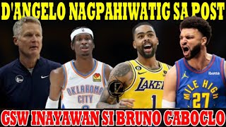 DANGELO to VALANCIUNAS TULOY DLO NAGPAHIWATIG sa POST  GSW INAYAWAN si BRUNO CABOCLO  OKC LAKAS [upl. by Tirza98]