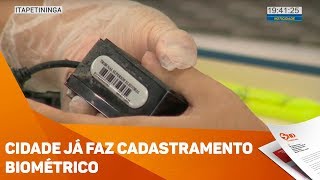 Cidade já faz cadastramento biométrico  TV SOROCABASBT [upl. by Darrey560]