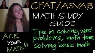 CFATASVAB MATH STUDY GUIDE2 Summary on What to Review on  Jane Maciejewski [upl. by Denby]