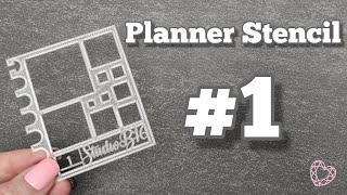 Taking a closer look at the Discbound Planner Stencil number 1 from Plan With StudioB16 [upl. by Skvorak942]