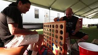 N8NOFACE amp Corey Feldman Playing Connect 4 backstage at Limp Bizkit’s Loserville tour Somerset WI [upl. by Marigolde]