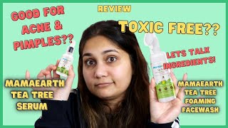 mamaearth Tea Tree Serum amp Face Wash Review  Best Products for Acne Prone Skin Nidhi Katiyar [upl. by Aicekat632]