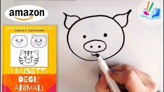 Tutorial per bimbi faccine animali step by step [upl. by Suoiradal]