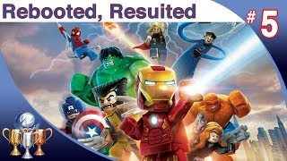 LEGO Marvel Super Heroes Walkthrough  Level 5 Rebooted Resuited Iron Man amp The Cap vs Mandarin [upl. by Edobalo]