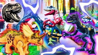 Rajasaurus vs Ankylosaurus vs Triceratops vs Yangchuanosaurus vs Megalosaurus vs TREX Dino line up [upl. by Tedric848]