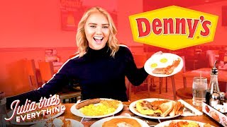 Trying ALL Of The Most Popular Menu Items At Denny’s [upl. by Ezarras]