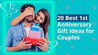 Top 20 Romantic 1st Anniversary Gift Ideas For Couples  Unique First Wedding Anniversary Gift Ideas [upl. by Alper]