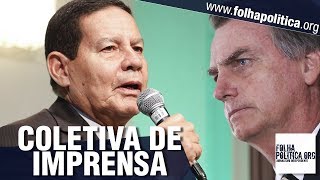 General Mourão e vicepresidente da Argentina concedem coletiva de imprensa sobre rel [upl. by Ihana457]