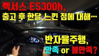 렉서스 ES300h 출고 후 한달 반자율주행 만족스러울까 [upl. by Egamlat763]