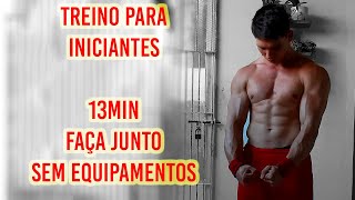 Treino para INICIANTES na Calistenia  13min  Faça Junto [upl. by Uhayile]