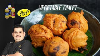 Vegetable Omelette  Evening time snacks  Durga lunch home special dish  Chef Venkatesh Bhat [upl. by Gabby]