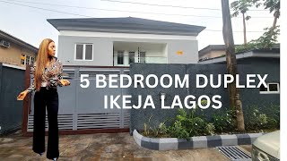 5 BEDROOM FULLY DETACHED DUPLEX  IKEJA LAGOS  NIGERIA  SPACIOUS HOUSE [upl. by Hahnert686]