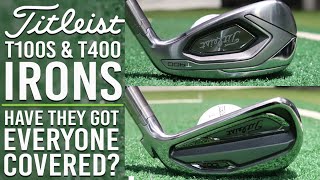 TITLEIST T100s amp T400 IRONS REVIEW [upl. by Hgielar]