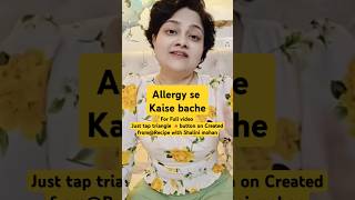 Allergy Treatment homeremedies drshalini [upl. by Iramaj]