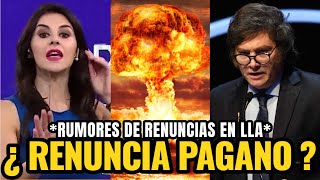 Marcela Pagano TRAICIONA A MILEI RUMORES SOBRE RENUNCIAS EN LLA [upl. by Elatsyrc]