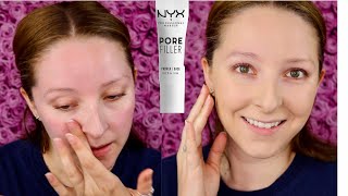 NYX Pore Filler Blurring Primer Review  Really Smoothed My Skin [upl. by Ardnasac]