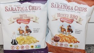 The Original Saratoga Chips Salt amp Balsamic Vinegar and Honey BBQ Review [upl. by Rawlinson]