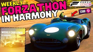 Forza horizon 5NEW Weekly FORZATHON challenges IN HARMONYForzathon shop and playlist rewards [upl. by Rivy]