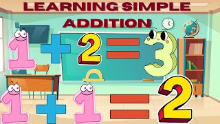 Learning Simple Addition Educational Video for PreschoolersToddlers [upl. by Jeffry852]