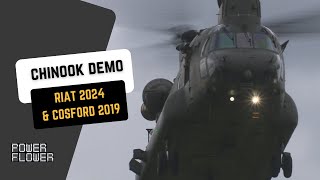 RIAT 2024 CHINOOK DEMO amp COSFORD 2019 [upl. by Templia]