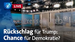 ARDPresseclub Rückschlag für Trump  Chance für die USDemokratie [upl. by Sutniuq]