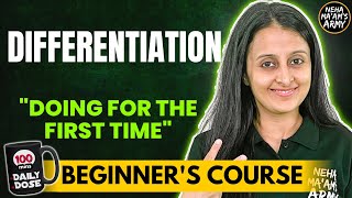 DIFFERENTIATION  BEGINNERS COURSE JEE 2025  2026 FULL PREP FROM BASICS  MATHEMATICALLY INCLINED [upl. by Zipporah334]