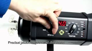 Master Foto video Bowens Gemini 500R studio flash kit studijas zibspuldzes [upl. by Suedaht]