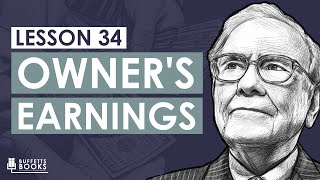 34 Warren Bufetts Owners Earnings Calculation [upl. by Akkeber314]