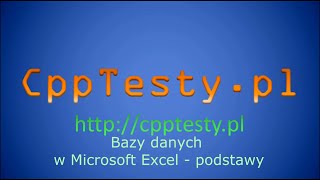 Bazy danych w Excelu  podstawy [upl. by Carilyn]