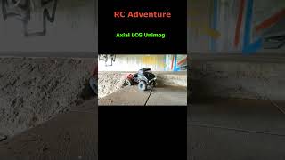 Axial lcg scx10 Unimog 406 mit Aussenläufer an 4S shortsvideos youtubeshorts crawler unimog [upl. by Silvano894]