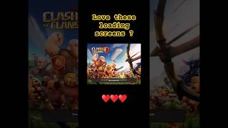 Clash of clans loading screens♥️ShortsClash of clans Withscreen [upl. by Llerrehs]