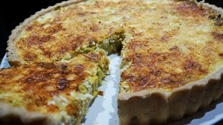 Recette de cuisine  Quiche 100 maison poireaux curry [upl. by Joletta]