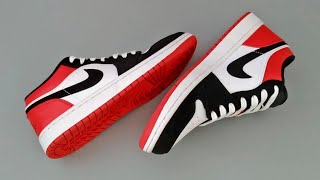 HOW TO BAR LACE AIR JORDAN 1 LOW  Nike Air Jordan 1 Bar Lacing styles [upl. by Sybil132]