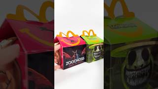 ASMR Unpacking ZOONOMALY vs ZOOCHOSIS HAPPY MEAL MCDONALDS BOX❌ DO NOT ORDER😱 shorts [upl. by Atiuqcir]