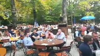 Augustiner beer garden Munich 2017 [upl. by Idnarb659]