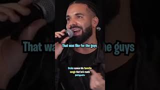 Drake Names His Favorite Songs Hes Made 💯 [upl. by Ahseile700]