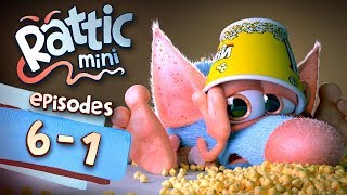 Funny Cartoon Series  Rattic Mini 61 Episodes  Funny Animated Cartoon Series For Children [upl. by Infield825]