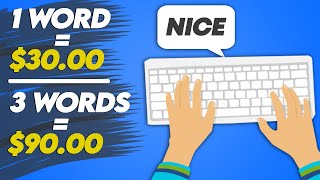 Earn 30 Per Word You Type Make Money Online 2024 [upl. by Nivi]