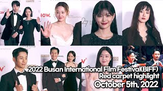 STARsurvey Busan International Film FestivalBIFF Red carpet highlightOctober 5th 2022 [upl. by Athalee247]