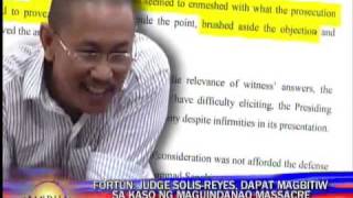 Ampatuan Jr wants Judge SolisReyes to inhibit [upl. by Deb834]