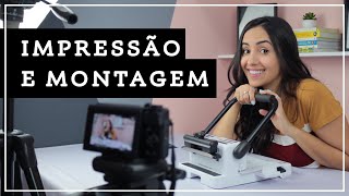 Processo de impressão e montagem dos meus planners [upl. by Ellenwahs]