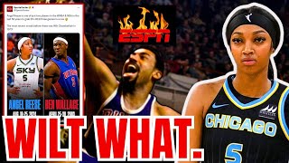 ESPN CRUSHED for Using Wilt Chamberlain To HYPE UP Angel Reeses WNBA Rookie Season [upl. by Junius]