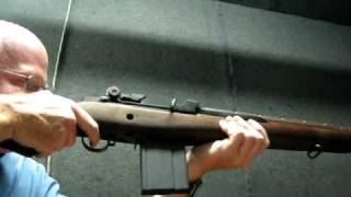 Shooting M1A rifle 308  20 rds amp really smokes [upl. by Mw]