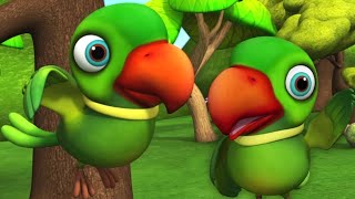 Main Tota  Mithu Mithu  Hare Rang Ka Tota  Hindi Rhymes for Kids  Nanu Kids TV [upl. by Ahseele]