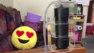 DIY mini Canister Filter for Nano Tank  Canister Filter Step by Step  Yogesh Balaji Vlog [upl. by Bivins]