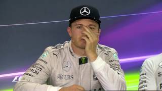 F1 Title Decider Rosberg and Hamilton Reaction [upl. by Patrich]