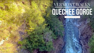 Vermont Walks  Quechee Gorge  A slow walk down Quechee Gorge Trail ・ 60fps ・ 4K [upl. by Seldan]