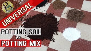 UNIVERSAL Potting Soil vs Potting Mix Differences  How to Make Best Potting Mixture for Plants [upl. by Anaeda]